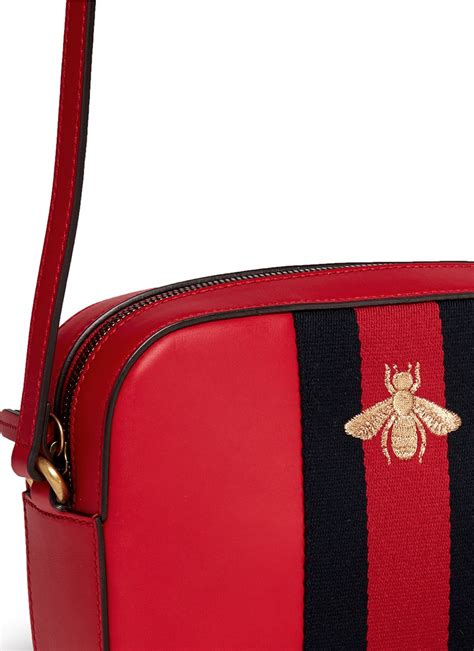 crossbody gucci bee bag|authentic gucci crossbody bag unisex.